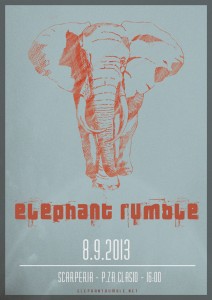 Elephant Rumble Gig Poster 08092013
