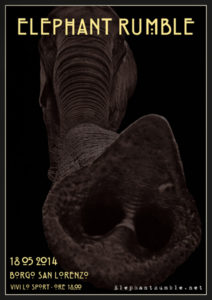 Elephant Rumble live - gig poster 2014